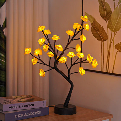 Table Lamp Flower Tree Rose Lamps Fairy Desk